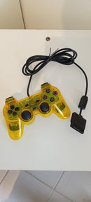 CONTROLE PARALELO PS2 CRYSTAL YELLOW
