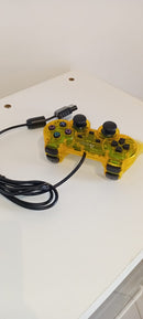CONTROLE PARALELO PS2 CRYSTAL YELLOW