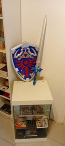 CONJUNTO MASTER SWORD & HYLIAN SHIELD THE LEGEND OF ZELDA COSPLAY